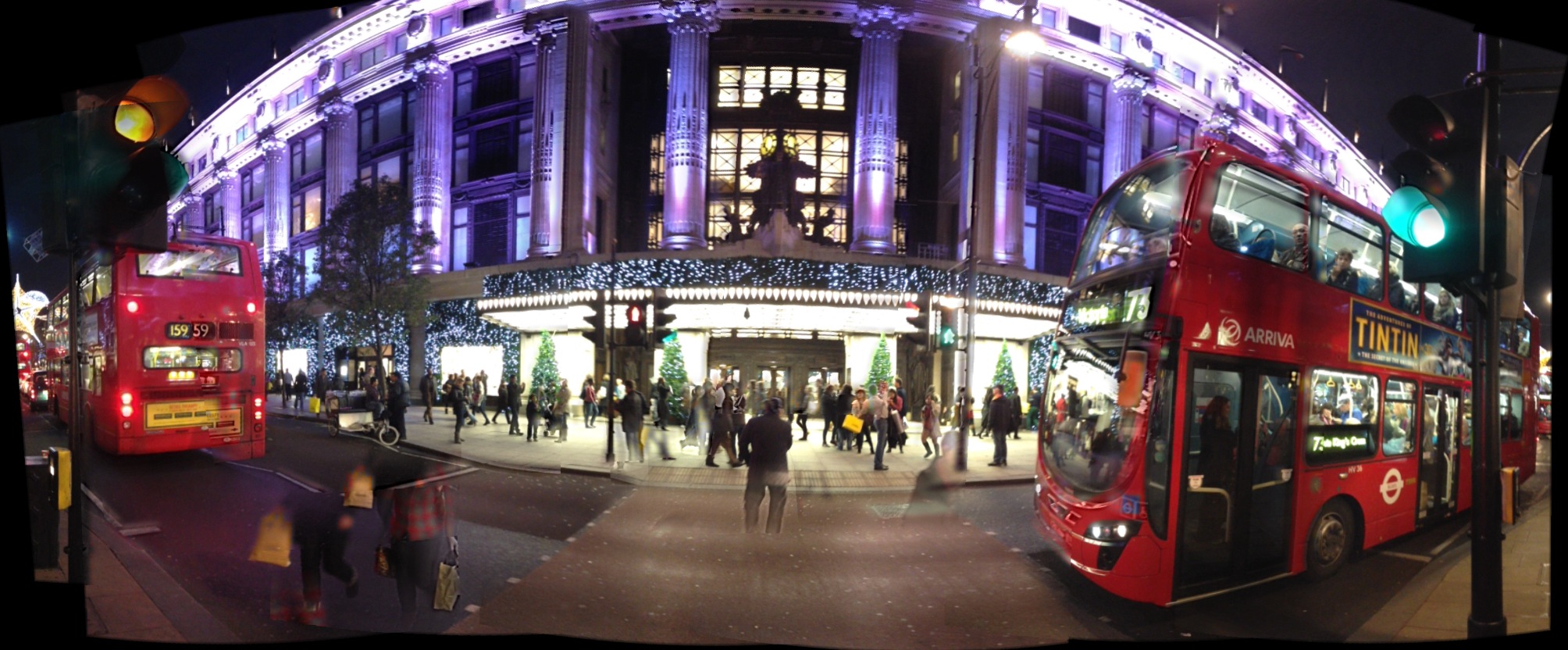 The Christmas Lighting at Selfridges London  london liaison